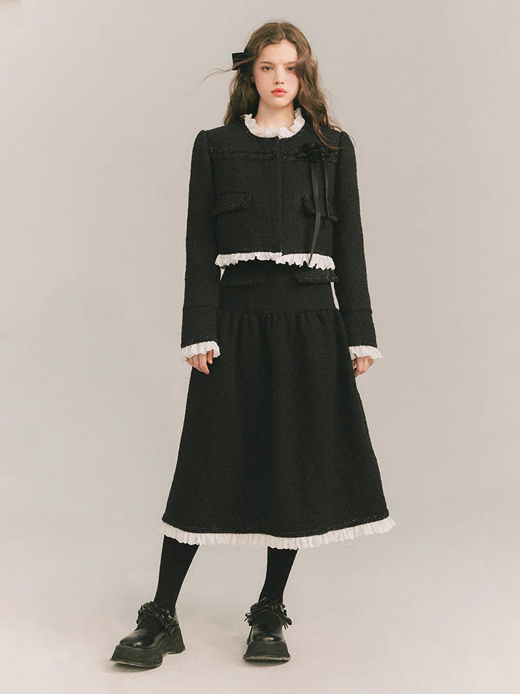 Wool Small Fragrant Jacket & Skirt