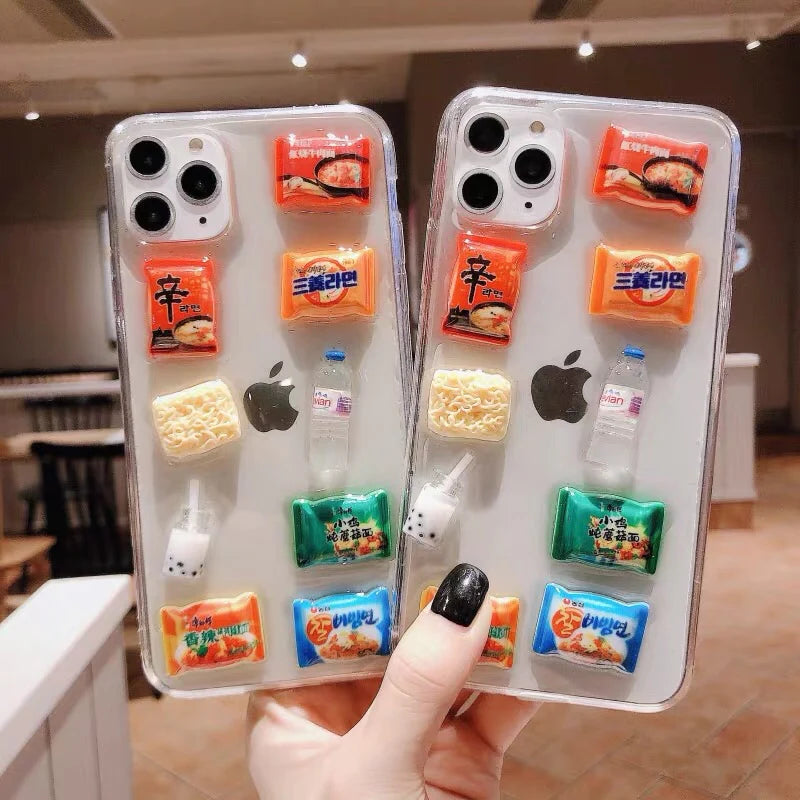 Kawaii Snacks Phone Case for iPhone