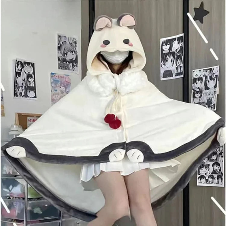 Pre-Sale Kawaii Anime Animal Fleece Cape