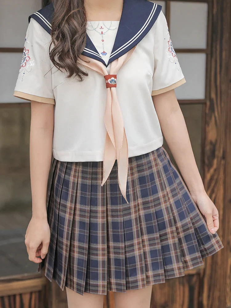 Japanese Style Tribal Feast Jk Uniform Skirt