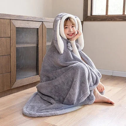 Kawaii Animal Bunny Fleece Cape