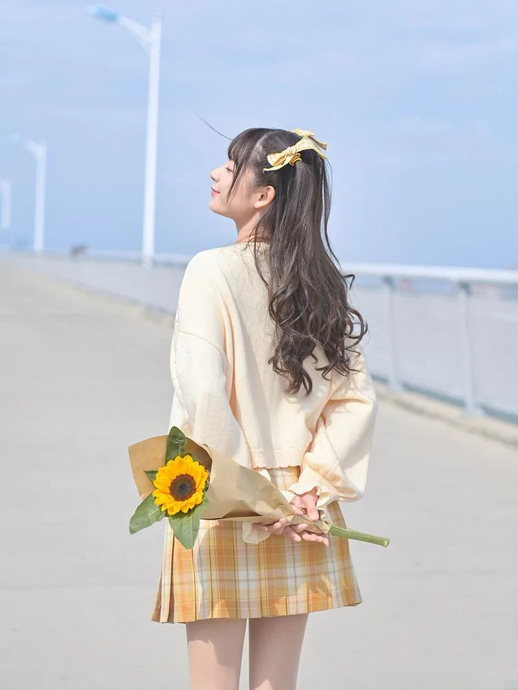 Cute Kawaii Hana Plaid Skirt