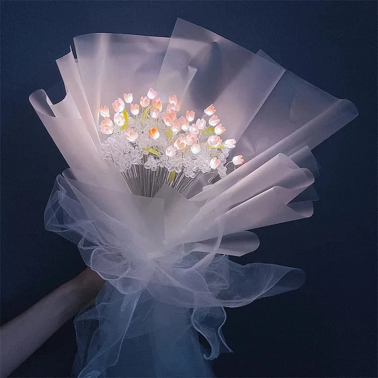 DIY Tulip Bouquet Lamp