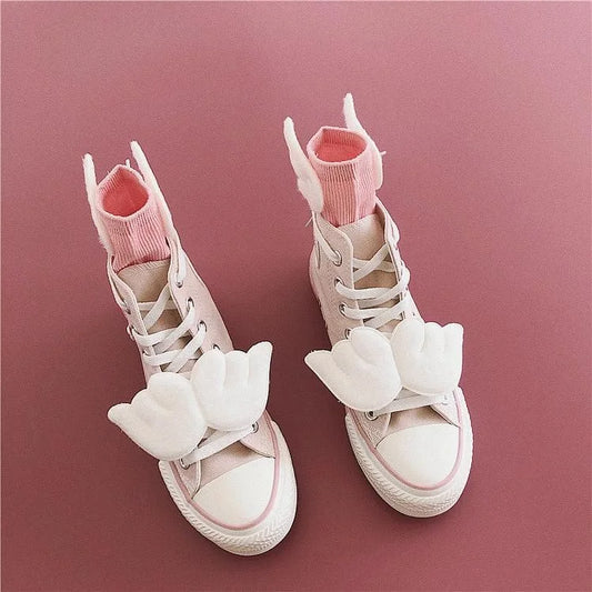 Pink Cardcaptor Sakura Wings Canvas Shoes