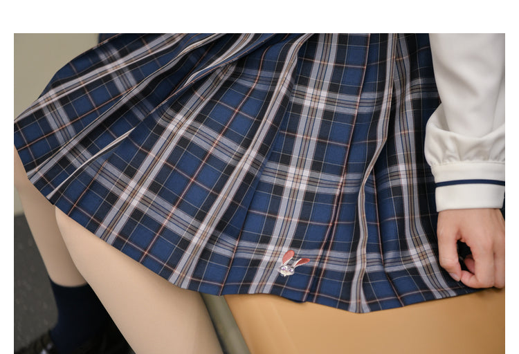 Zootopia Pleated Plaid Skirt