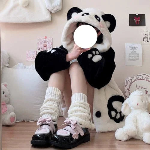 [Fully Payment Reservsation] Kawaii Sleepy Bear Cute Cat Winter Lolita Coat