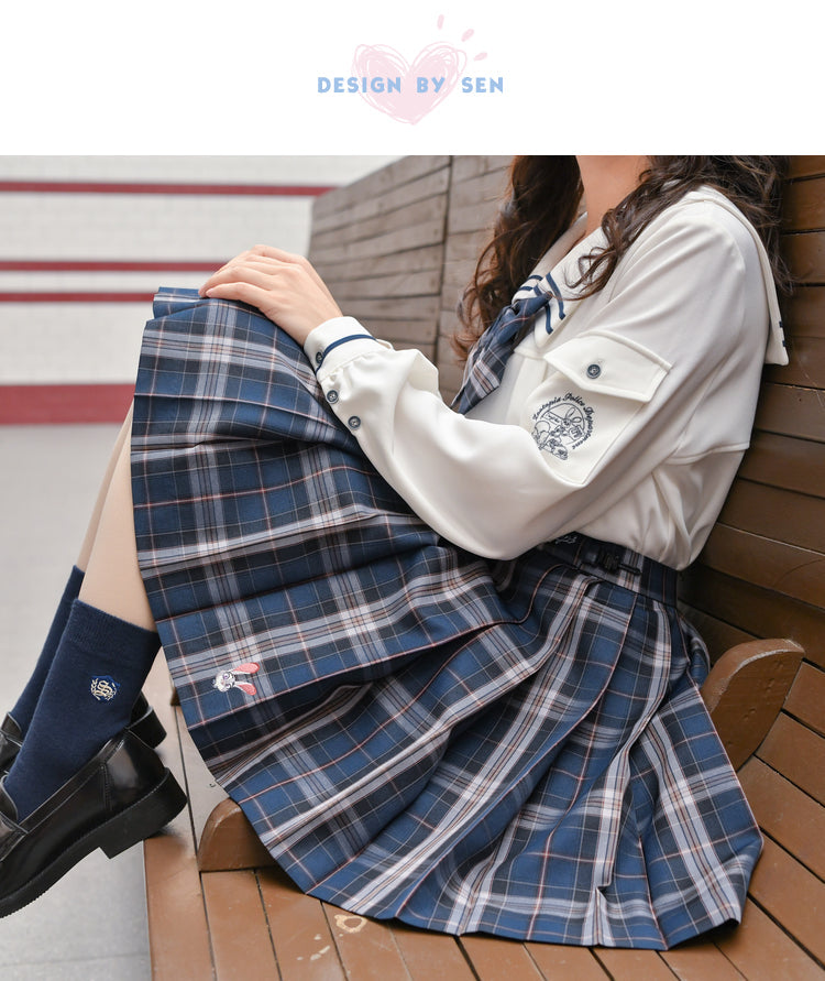 Zootopia Pleated Plaid Skirt