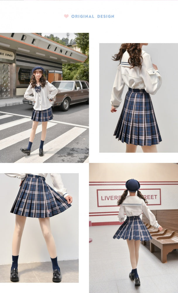 Zootopia Pleated Plaid Skirt