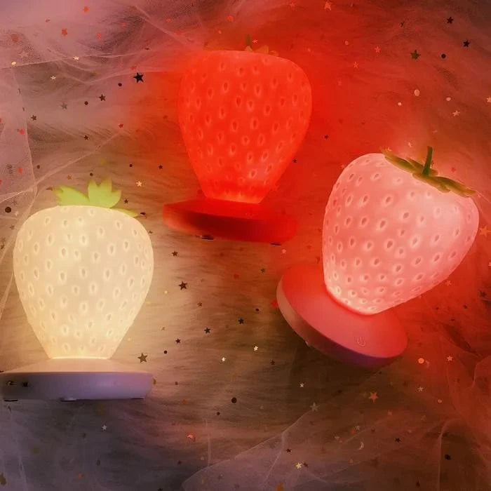 White/Red/Pink Kawaii Strawberry Lamp