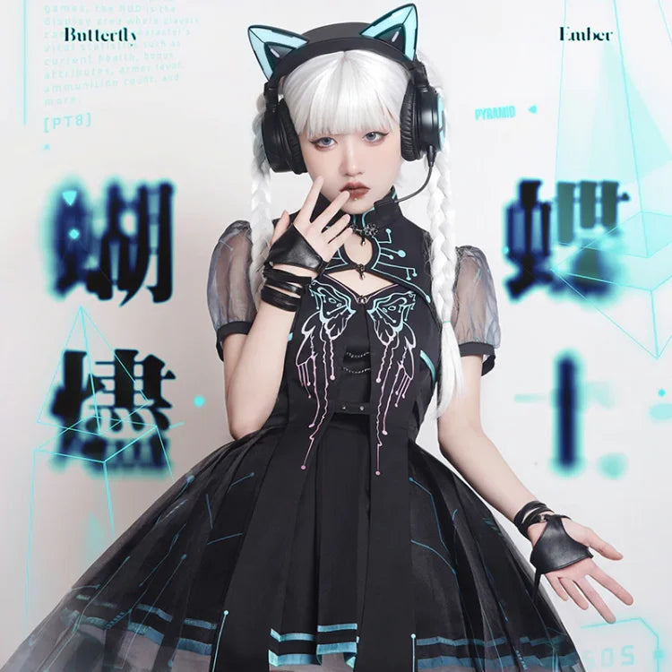 Gothic Betterfly Ember Lolita Dress Full Set