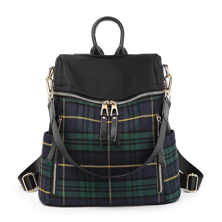 Plaid Lightweight Backpack