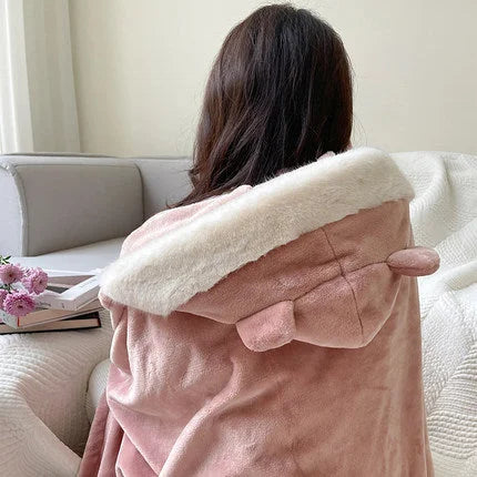 Kawaii Animal Bunny Fleece Cape