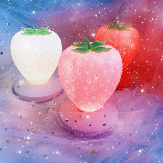 White/Red/Pink Kawaii Strawberry Lamp