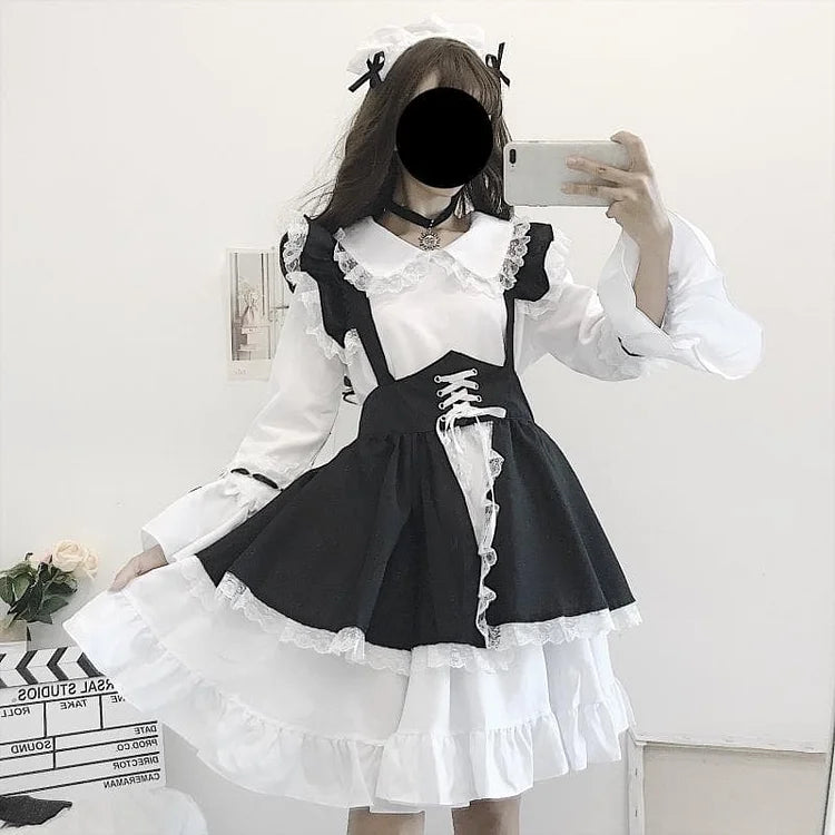 Falbala Lace Lolita Maid Dress