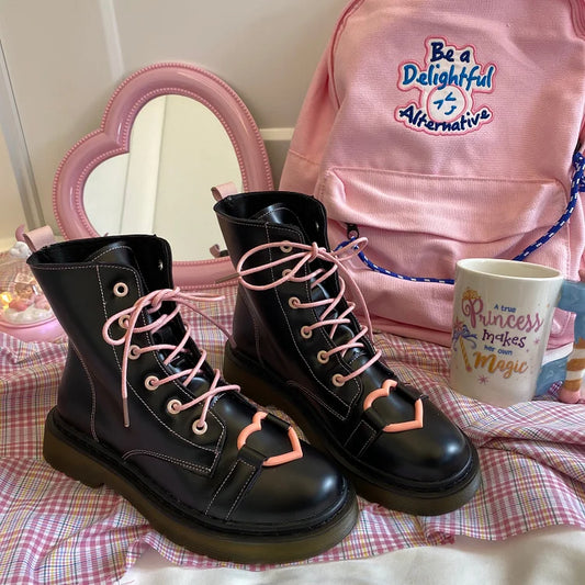 Love Pink Martin Boots