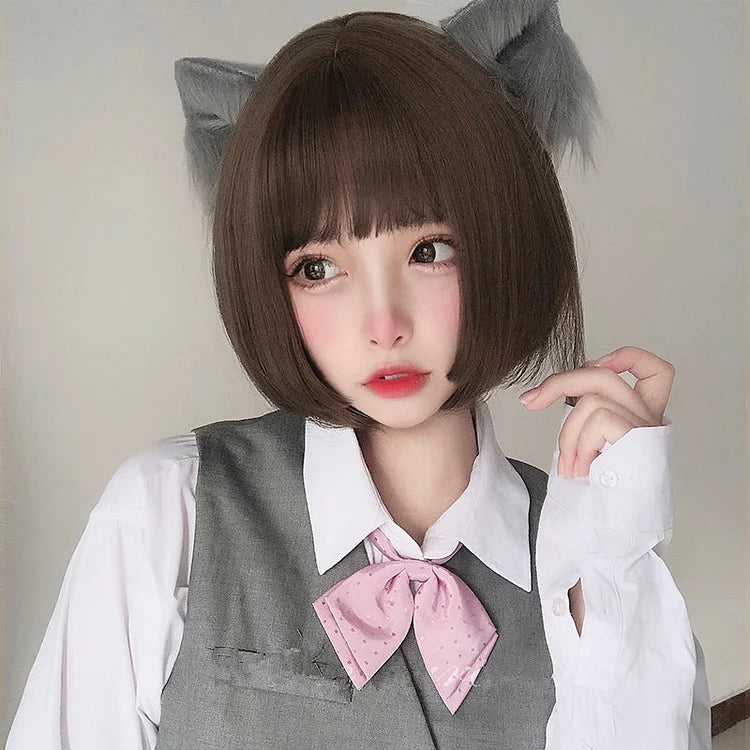 Kawaii Lolita Short Straight Wig