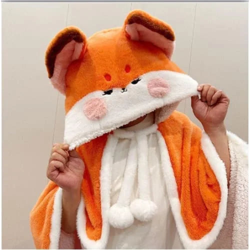 Pre-Sale Kawaii Anime Animal Fleece Cape