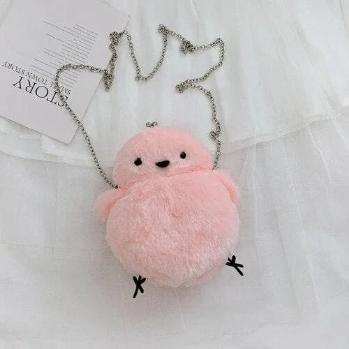 Cute Little Chicken Plush Chain shoulder Bag