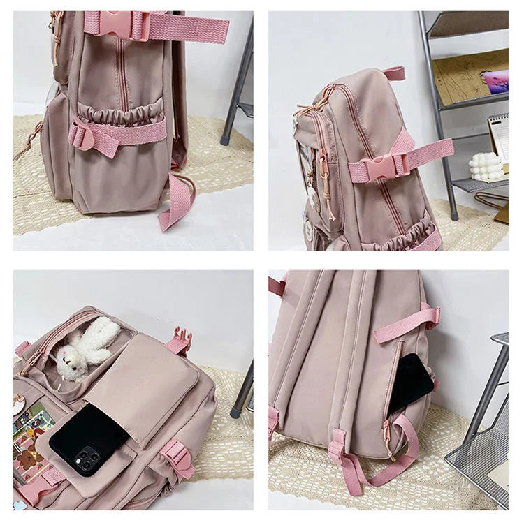 Waterproof Nylon Cute Backpacks School Bags