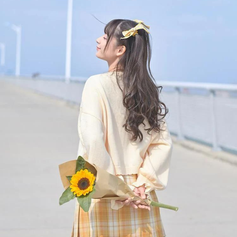 Cute Kawaii Hana Plaid Skirt