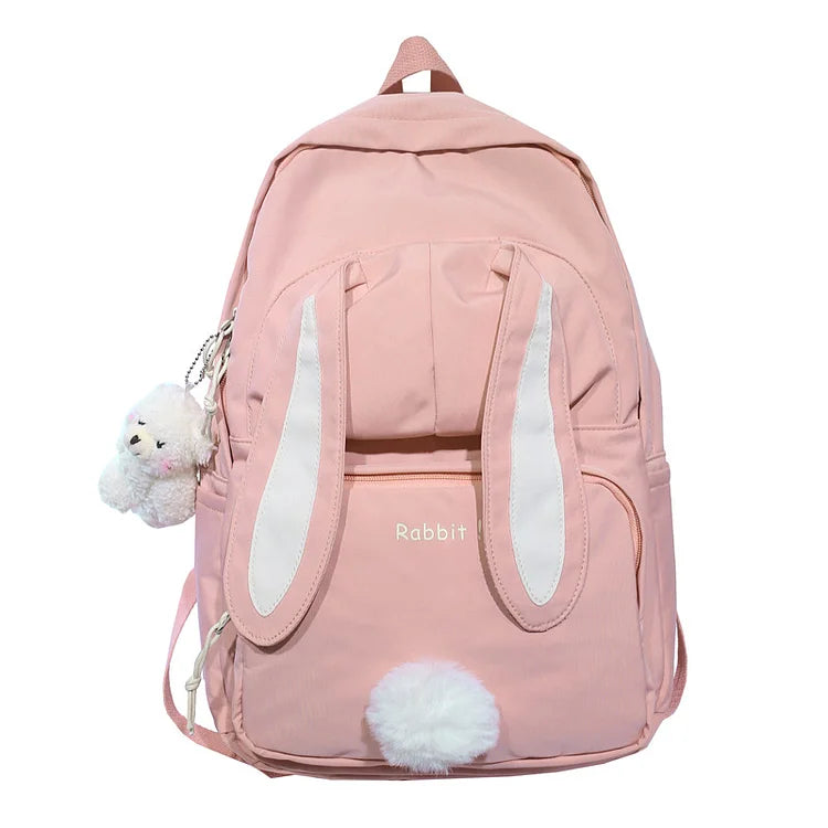 Cute Rabbit Young Girl School Backpack