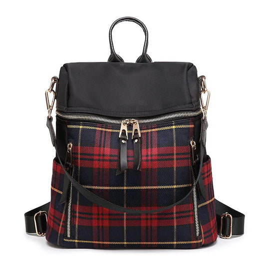 Plaid Lightweight Backpack