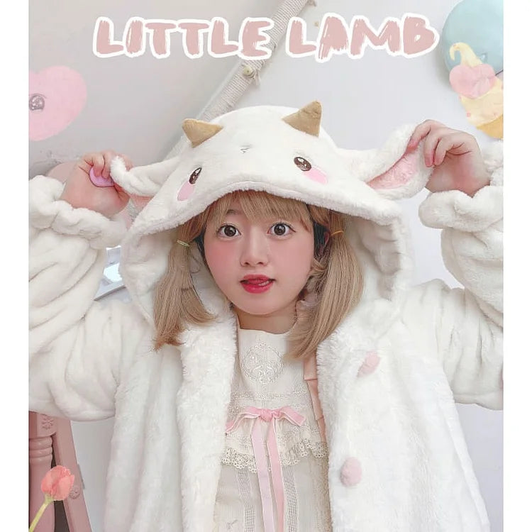 [Fully Payment Reservsation] Kawaii Sleepy Bear Cute Cat Winter Lolita Coat