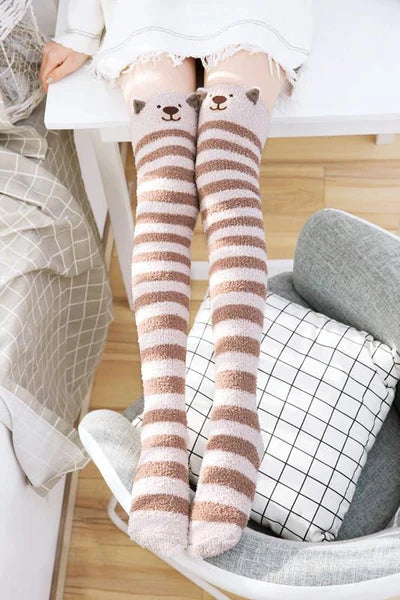 Fuzzy Thigh high stockings (15+Styles)