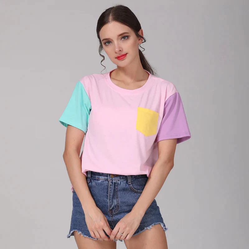 Pastel Patchwork Tee