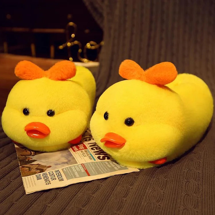 Kawaii Hamster Plush Slippers