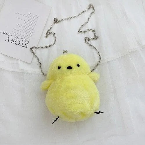 Cute Little Chicken Plush Chain shoulder Bag