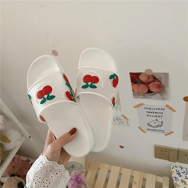 Kawaii Cartoon Fruit Beach Slippers