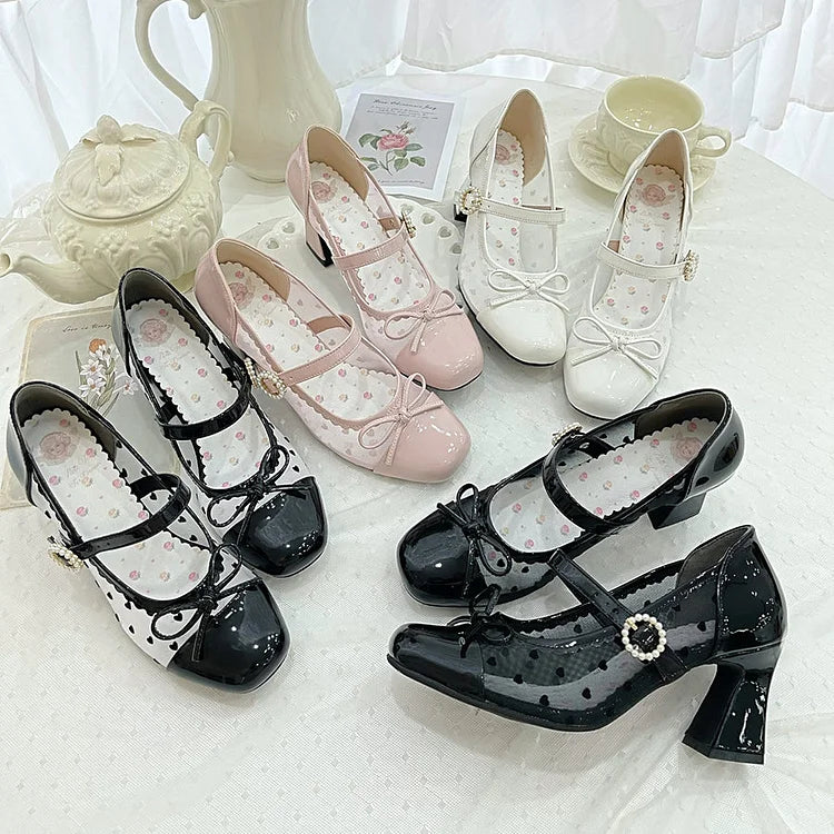 Cute Soft Casual Tea Party Lolita Shoes