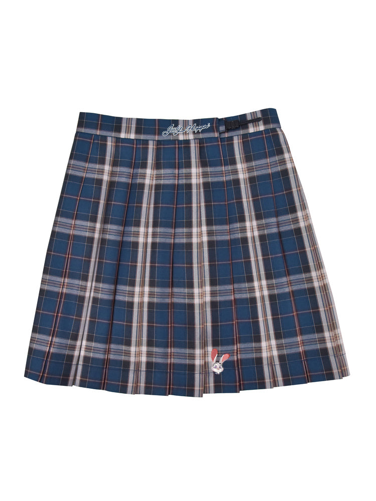 Zootopia Pleated Plaid Skirt