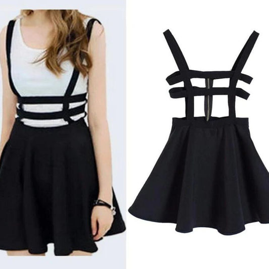 Suspender Cut-Out Dress