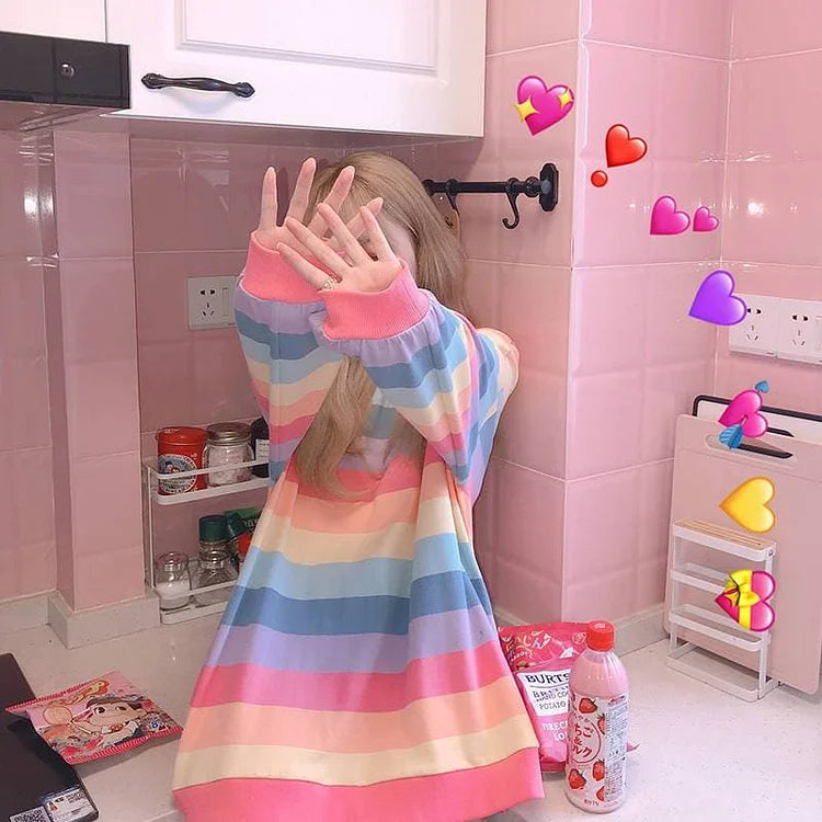 Cute Rainbow Pullover Jumper