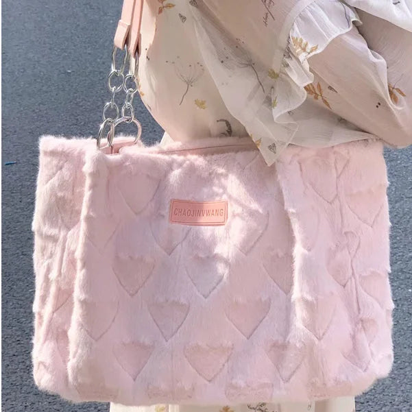 Pink Heart Bag Purse