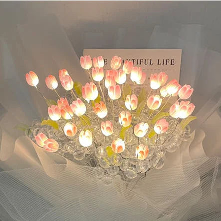 DIY Tulip Bouquet Lamp