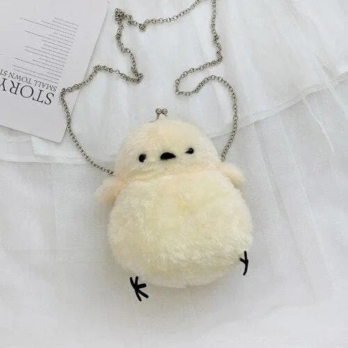 Cute Little Chicken Plush Chain shoulder Bag