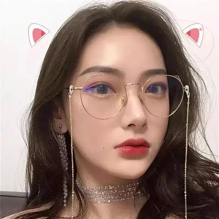 Cat Ear Eye Frame Retro Art Glasses