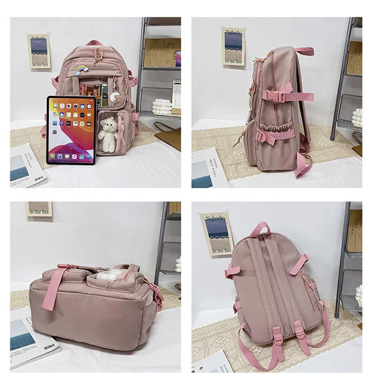 Waterproof Nylon Cute Backpacks School Bags