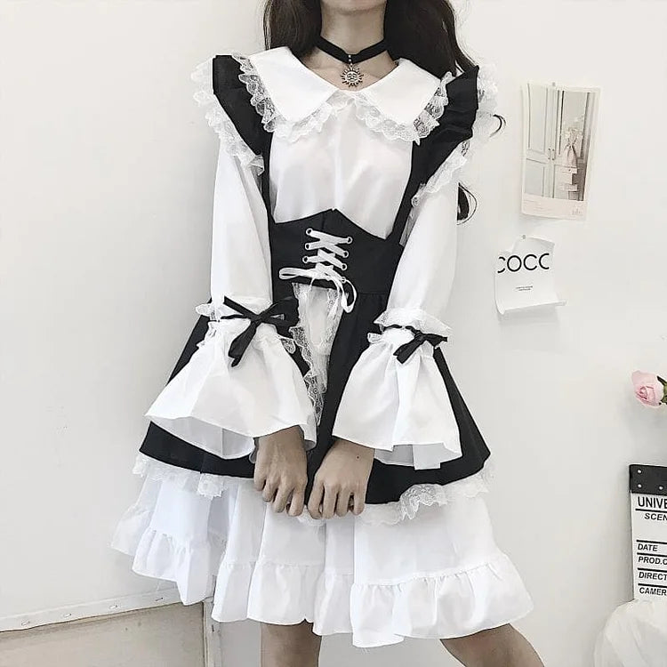 Falbala Lace Lolita Maid Dress