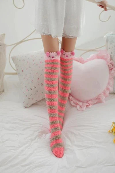 Fuzzy Thigh high stockings (15+Styles)