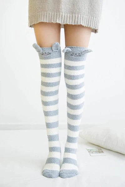 Fuzzy Thigh high stockings (15+Styles)