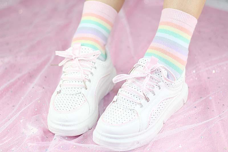 Milky Rainbow Socks