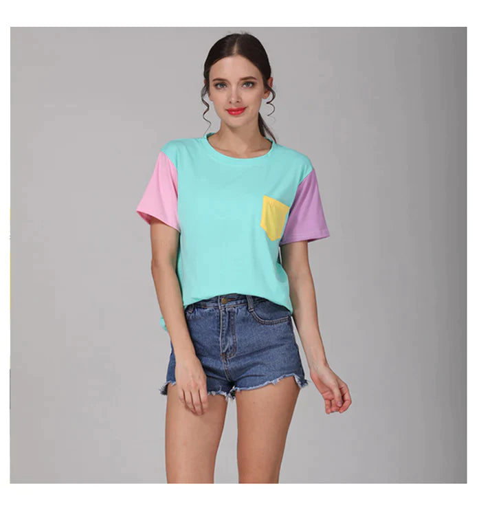 Pastel Patchwork Tee