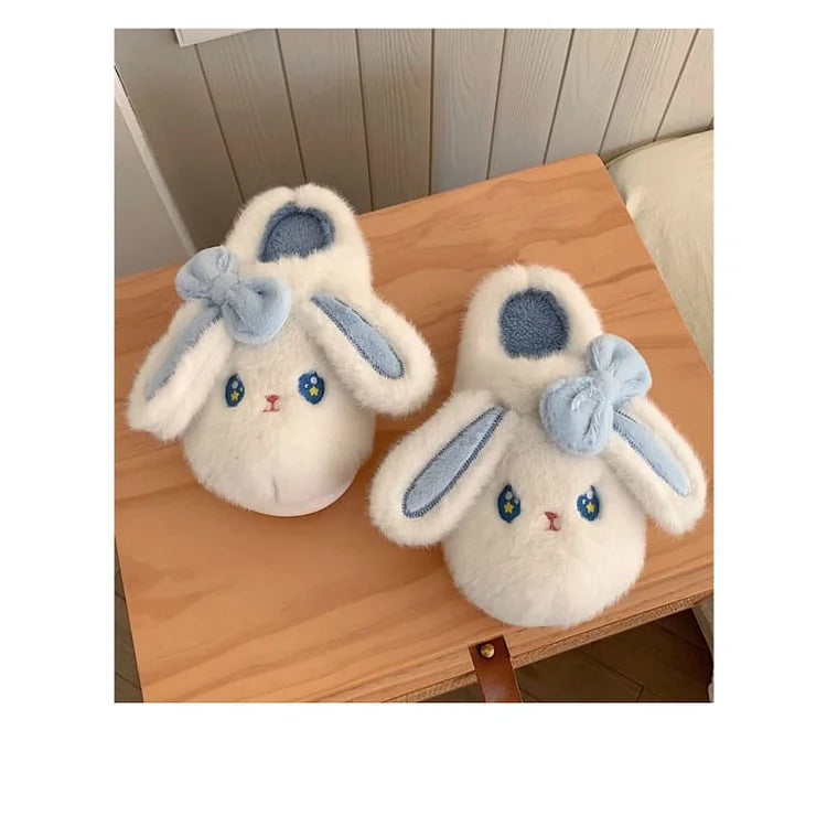 Kawaii Cute Bunny Furry Indoor Slippers