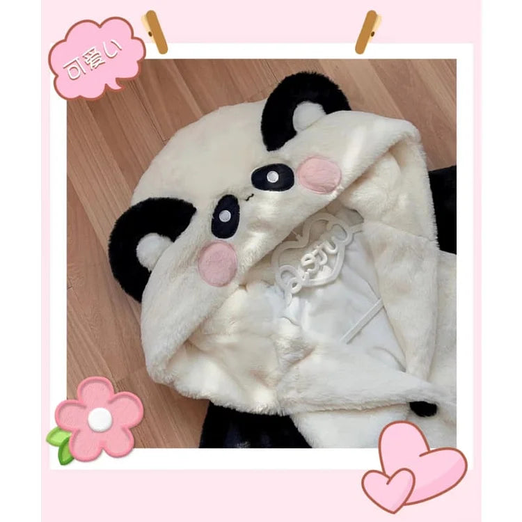 [Fully Payment Reservsation] Kawaii Sleepy Bear Cute Cat Winter Lolita Coat