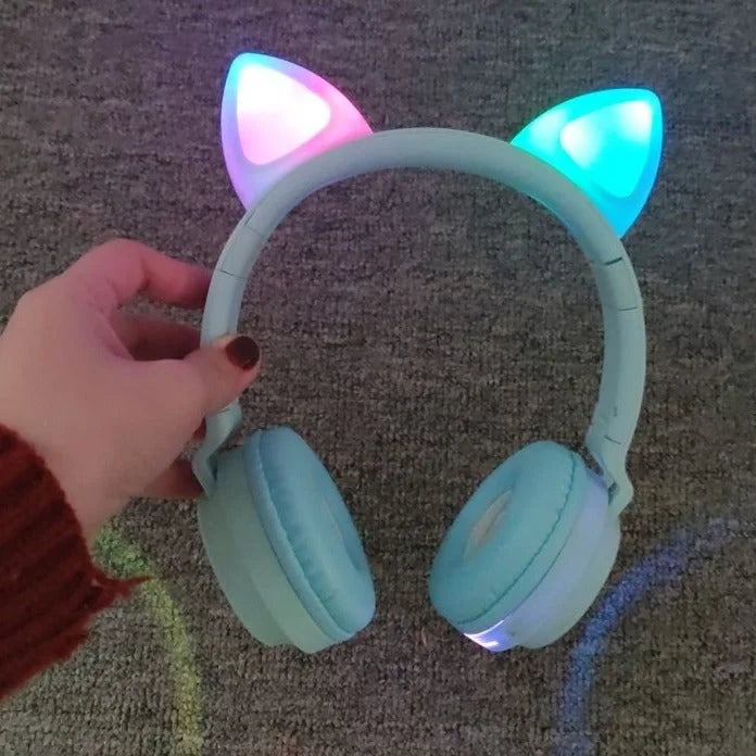 5 Colors of Glowing Cat Ear Wireless Bluetooth Headset