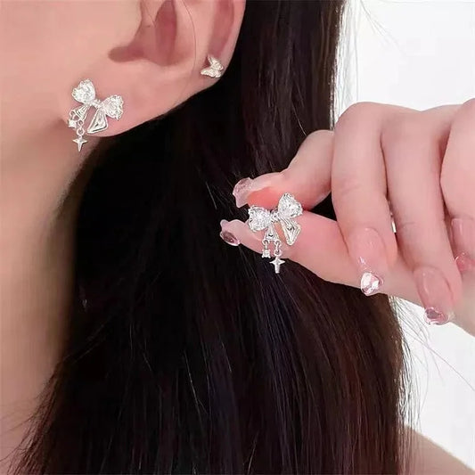 Crystal Bow Earrings